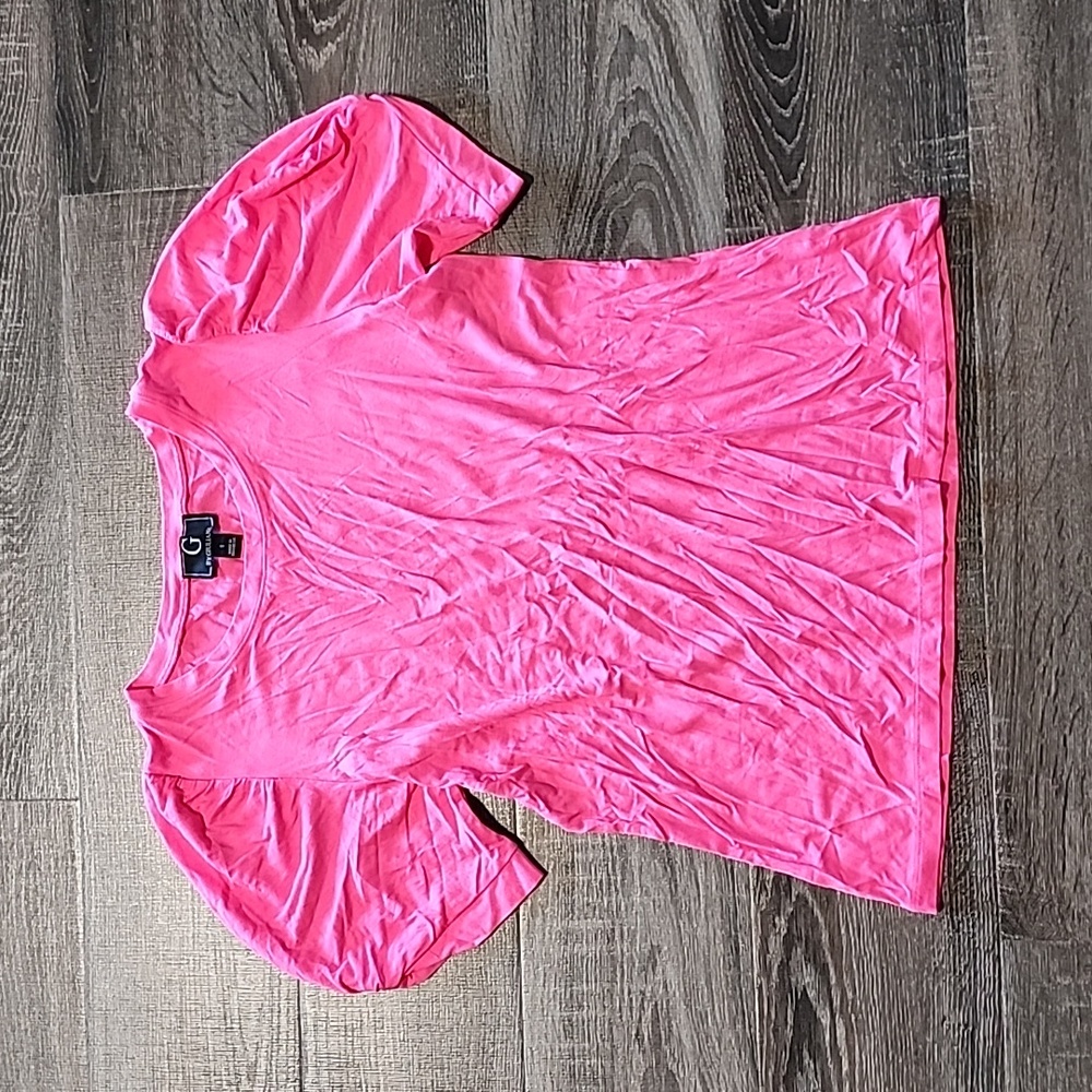 🦩 G by Giuliana EcoLuxe knit Twist sleeve Tee 🦩